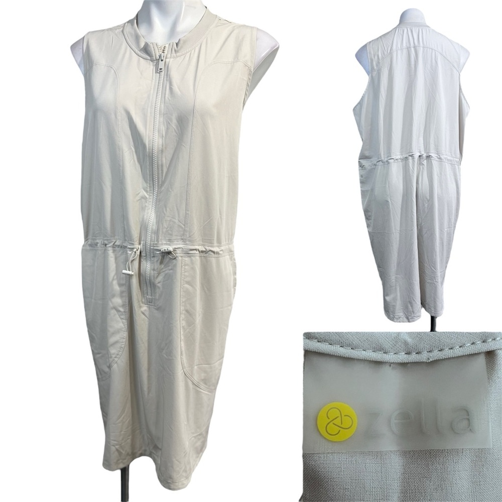 Zella White Sleeveless Dress